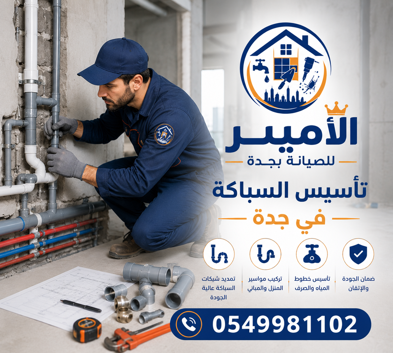 تأسيس السباكة في جدة