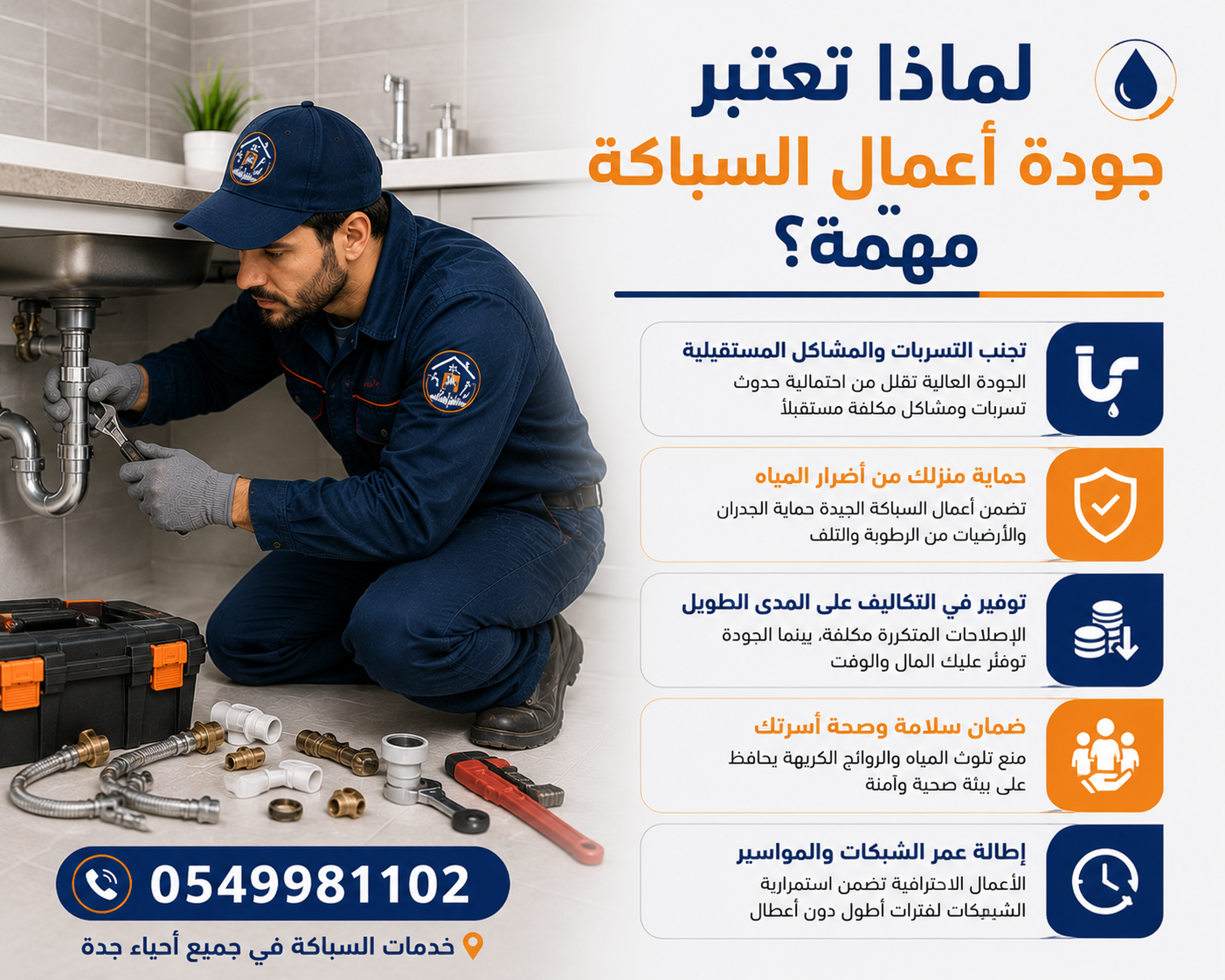 لماذا تعتبر جودة أعمال السباكة مهمة
