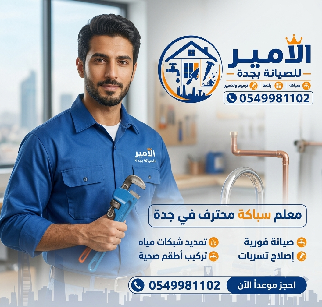 معلم سباك بجدة